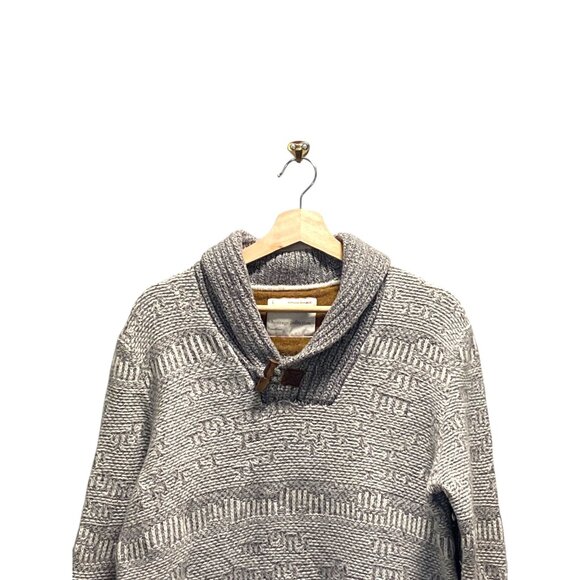 Banana Republic Heritage Collection Mens Wool Sweater Gray Size L - Picture 6 of 14